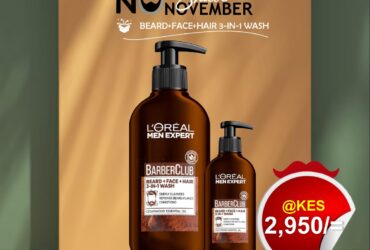 Loreal Men Beard-Face-Hair 3-in-1 Wash Black November Sale