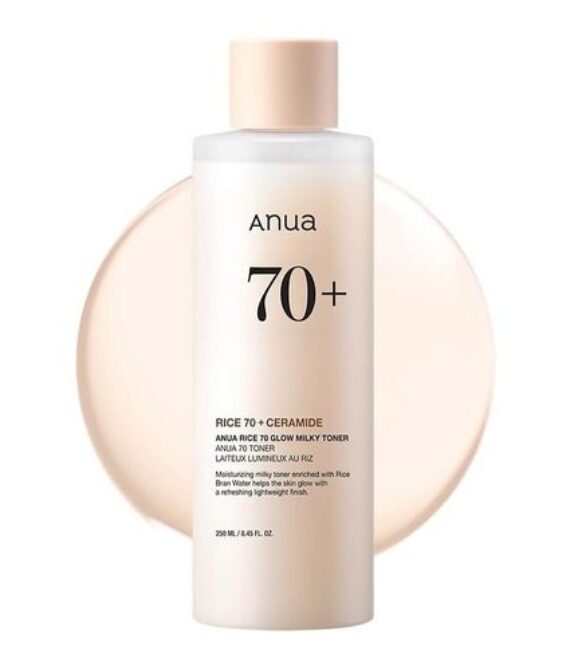 Anua Rice 70+ Ceramide Glow Milky Toner